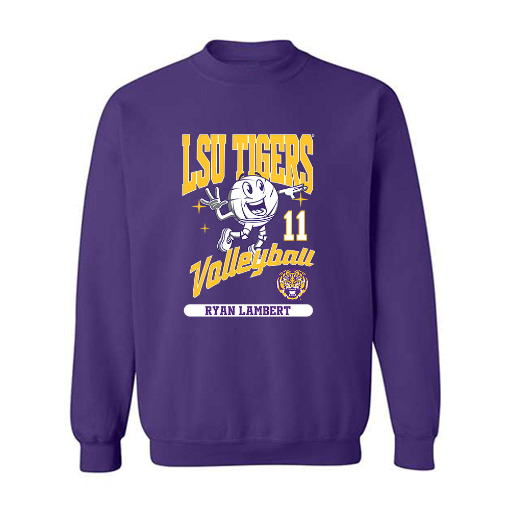 LSU - NCAA Beach Volleyball : Ryan Lambert - Fashion Shersey Crewneck Sweatshirt-0