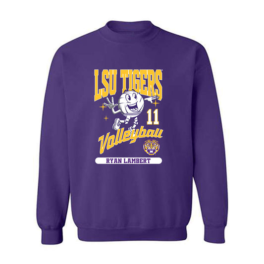 LSU - NCAA Beach Volleyball : Ryan Lambert - Fashion Shersey Crewneck Sweatshirt-0