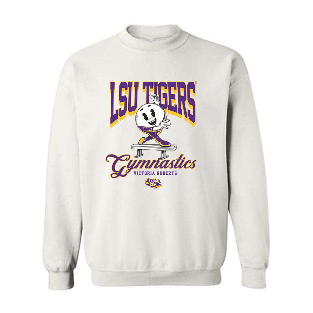 LSU - NCAA Women's Gymnastics : Victoria Roberts - Fashion Shersey Crewneck Sweatshirt-0
