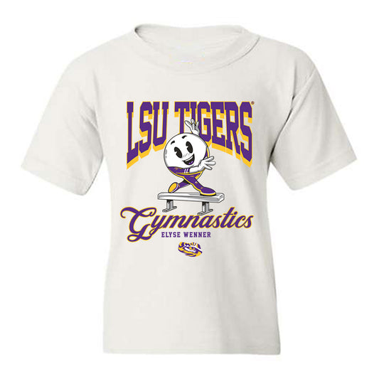 LSU - NCAA Women's Gymnastics : Elyse Wenner - Fashion Shersey Youth T-Shirt-0