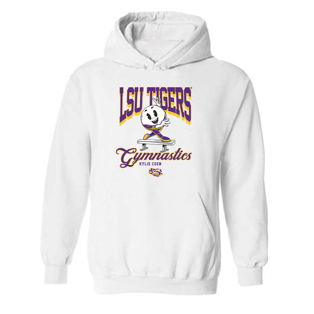 LSU - NCAA Women's Gymnastics : Kylie Coen - Fashion Shersey Hooded Sweatshirt-0