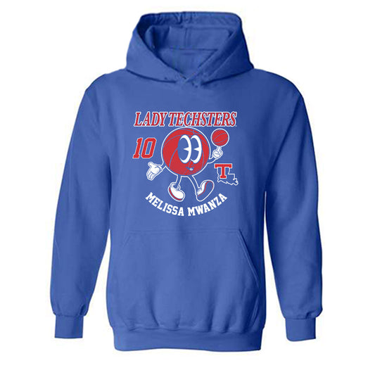 LA Tech - NCAA Women's Basketball : Melissa Mwanza - Fashion Shersey Hooded Sweatshirt-0