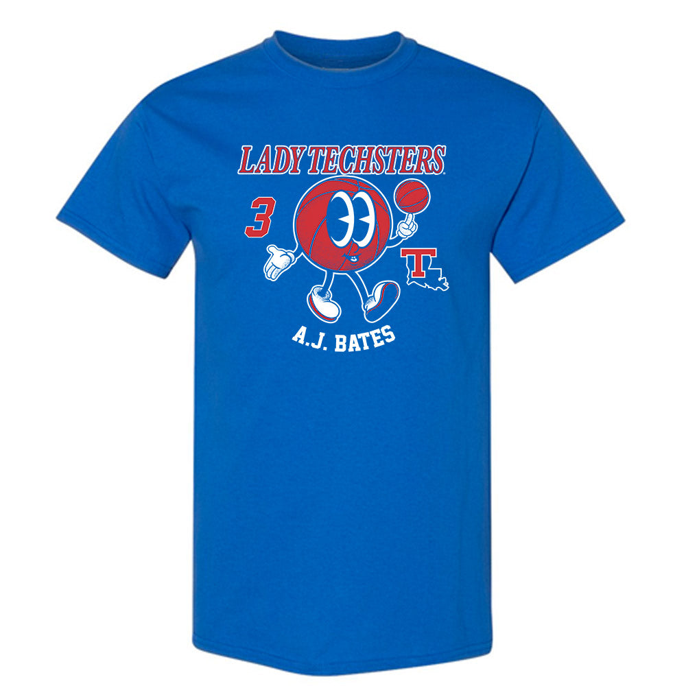 LA Tech - NCAA Men's Basketball : A.J. Bates - Fashion Shersey T-Shirt-0