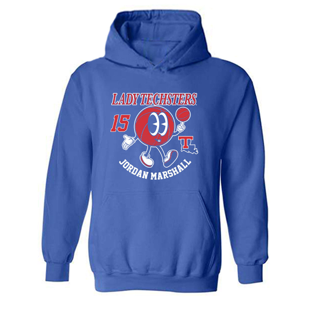 LA Tech - NCAA Women's Basketball : Jordan Marshall - Fashion Shersey Hooded Sweatshirt-0