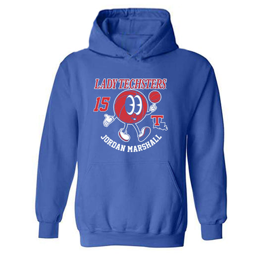 LA Tech - NCAA Women's Basketball : Jordan Marshall - Fashion Shersey Hooded Sweatshirt-0