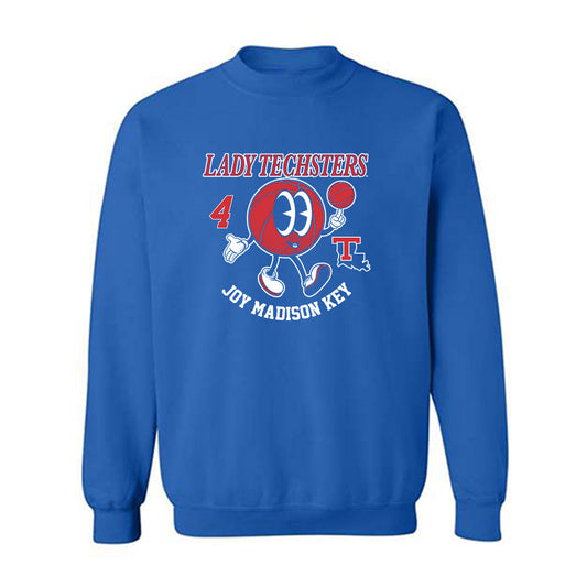 LA Tech - NCAA Women's Basketball : Joy Madison key - Fashion Shersey Crewneck Sweatshirt-0