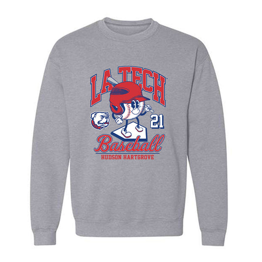 LA Tech - NCAA Baseball : Hudson Hartgrove - Fashion Shersey Crewneck Sweatshirt-0