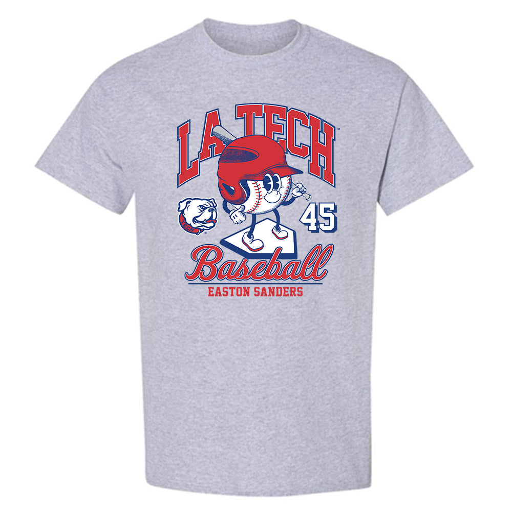 LA Tech - NCAA Baseball : Easton Sanders - Fashion Shersey T-Shirt-0