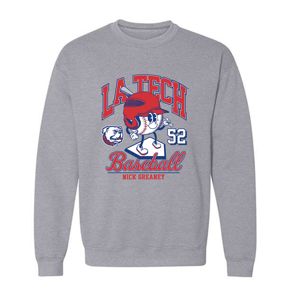 LA Tech - NCAA Baseball : Nick Greaney - Fashion Shersey Crewneck Sweatshirt-0