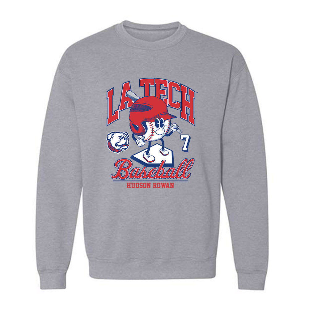 LA Tech - NCAA Baseball : Hudson Rowan - Fashion Shersey Crewneck Sweatshirt-0