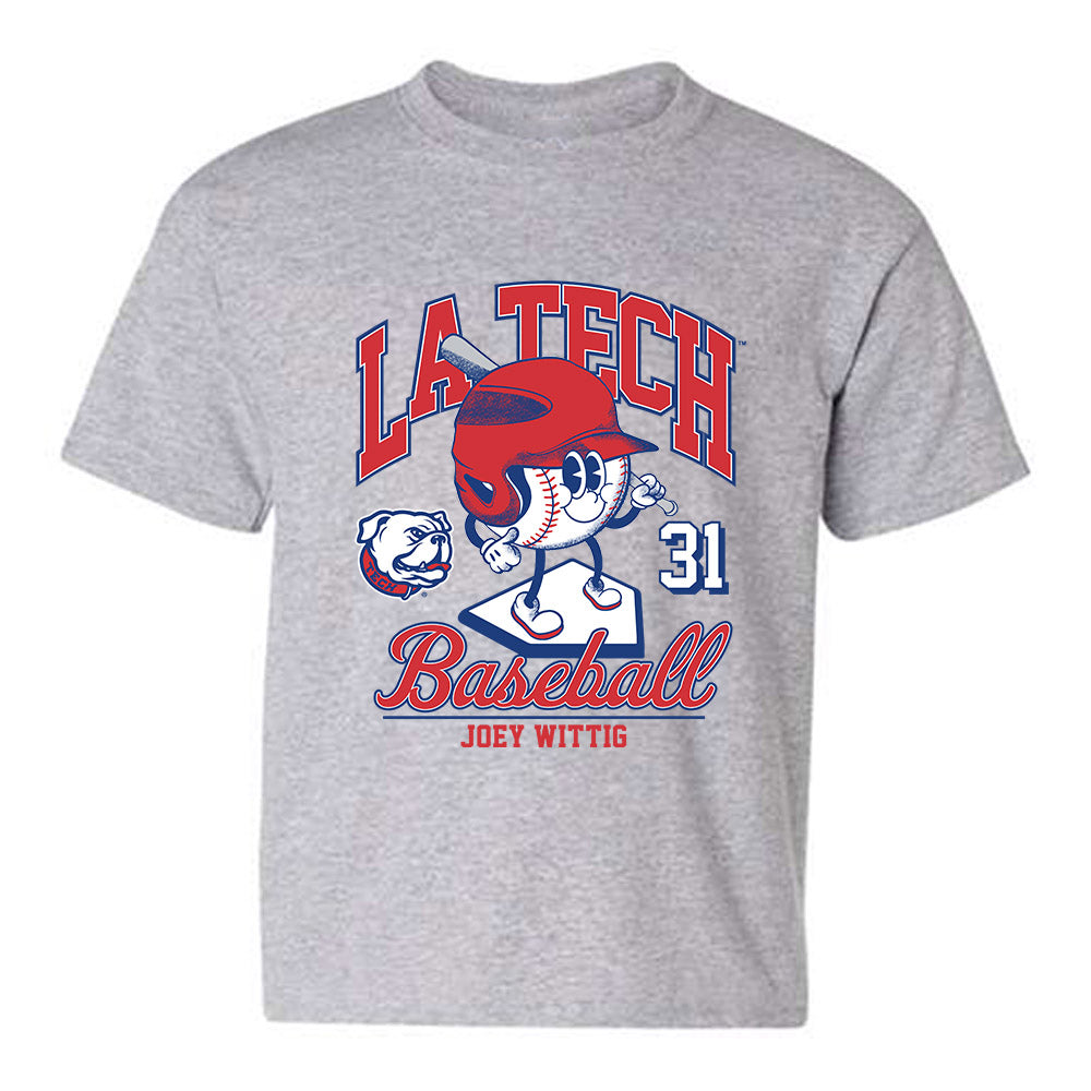 LA Tech - NCAA Baseball : Joey Wittig - Fashion Shersey Youth T-Shirt-0