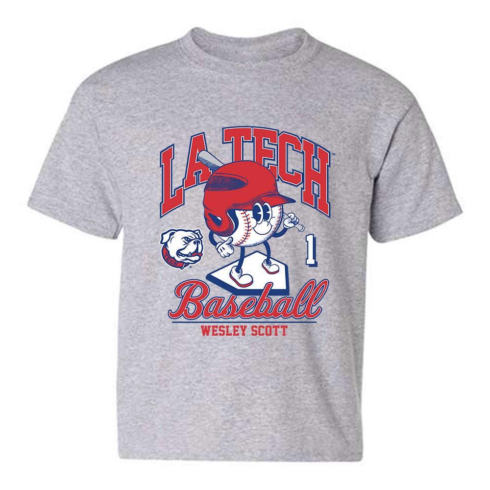 LA Tech - NCAA Baseball : Wesley Scott - Fashion Shersey Youth T-Shirt-0