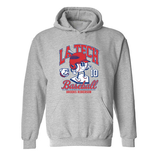 LA Tech - NCAA Baseball : Brooks Roberson - Fashion Shersey Hooded Sweatshirt-0