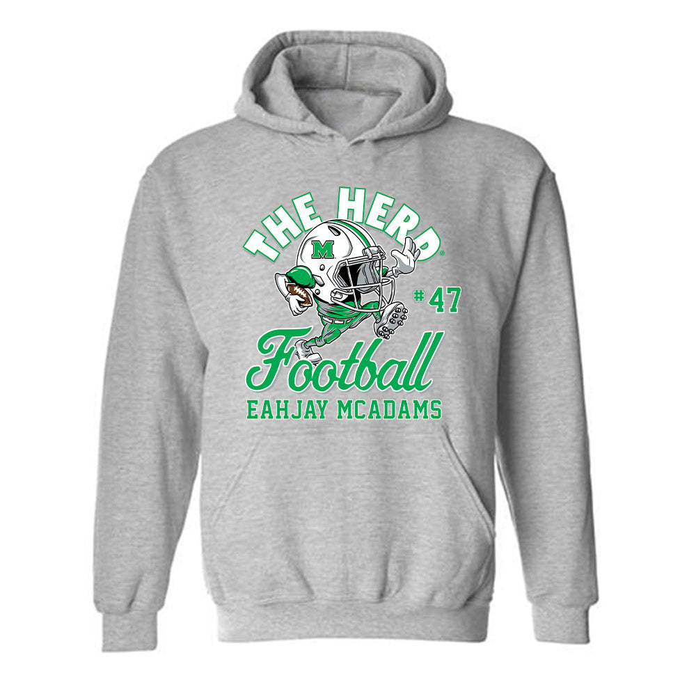 Marshall - NCAA Football : EahJay McAdams - Hooded Sweatshirt-0