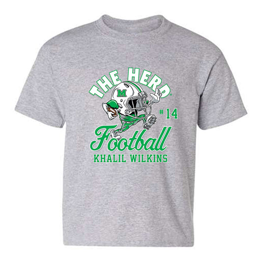 Marshall - NCAA Football : Khalil Wilkins - Youth T-Shirt-0