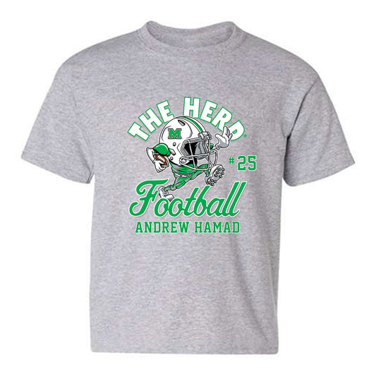 Marshall - NCAA Football : Andrew Hamad - Youth T-Shirt-0