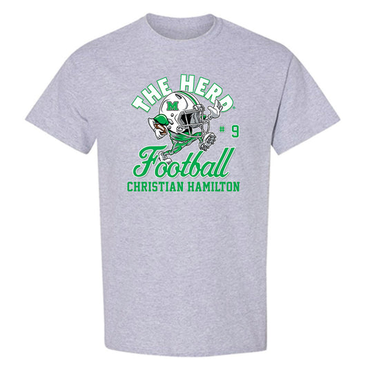 Marshall - NCAA Football : Christian Hamilton - T-Shirt-0