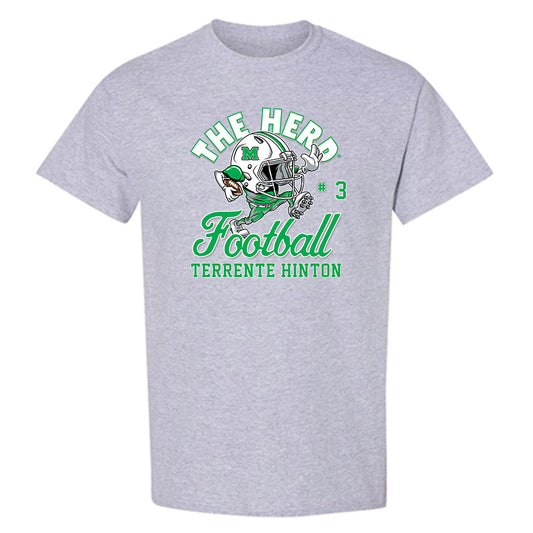 Marshall - NCAA Football : Terrente Hinton - T-Shirt-0