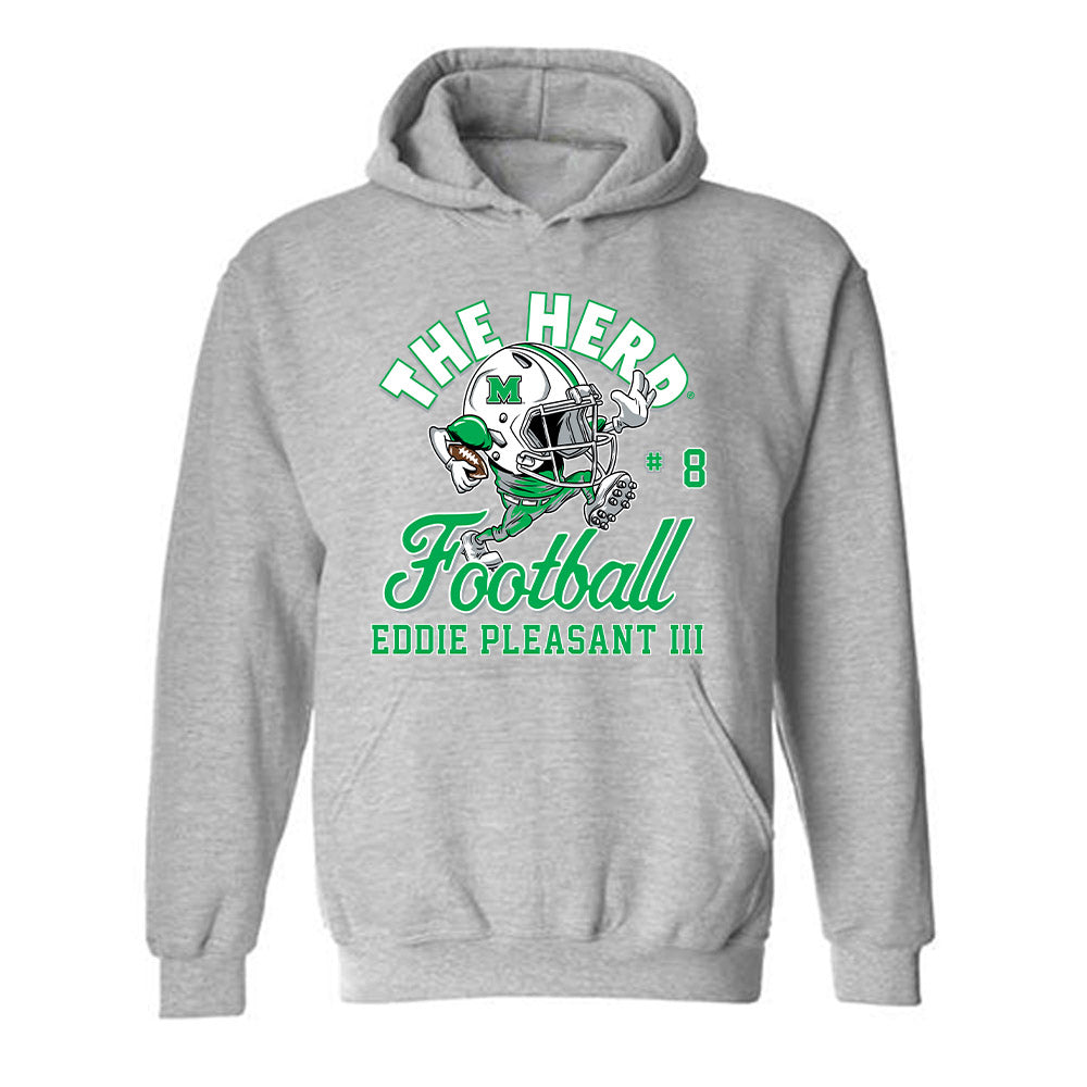 Marshall - NCAA Football : Eddie Pleasant III - Hooded Sweatshirt-0