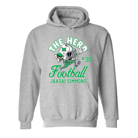 Marshall - NCAA Football : Jaasai Simmons - Hooded Sweatshirt-0