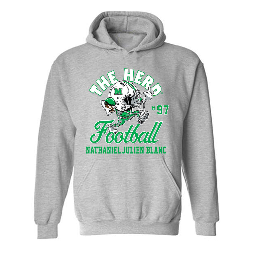 Marshall - NCAA Football : Nathaniel-Julien Blanc - Hooded Sweatshirt-0