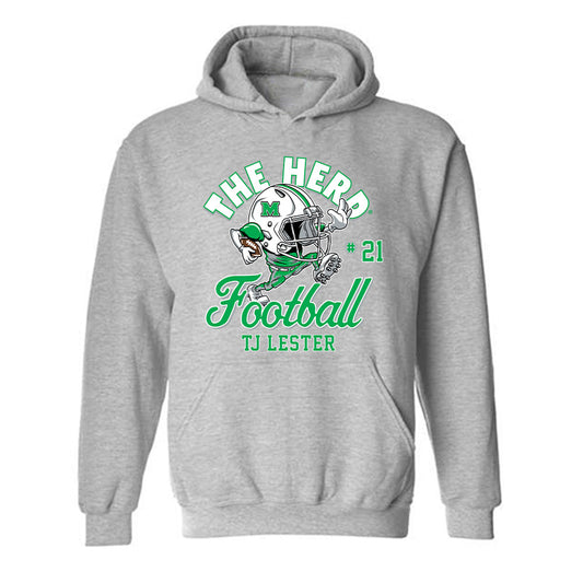 Marshall - NCAA Football : TJ Lester - Hooded Sweatshirt-0
