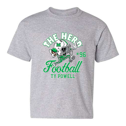 Marshall - NCAA Football : Ty Powell - Youth T-Shirt-0