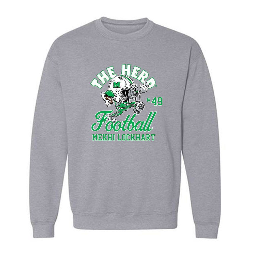 Marshall - NCAA Football : Mekhi Lockhart - Crewneck Sweatshirt-0