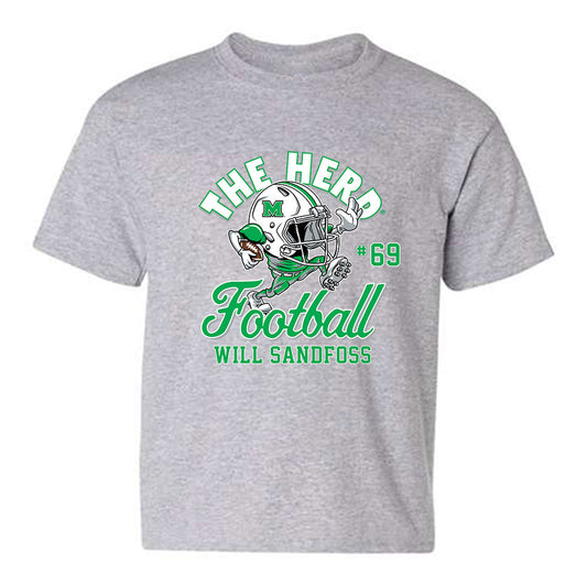 Marshall - NCAA Football : Will Sandfoss - Youth T-Shirt-0
