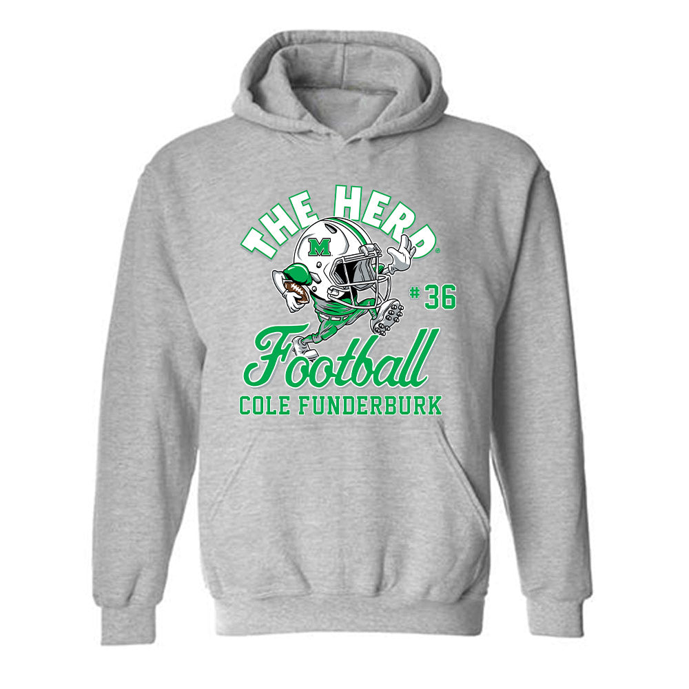 Marshall - NCAA Football : Cole Funderburk - Hooded Sweatshirt-0