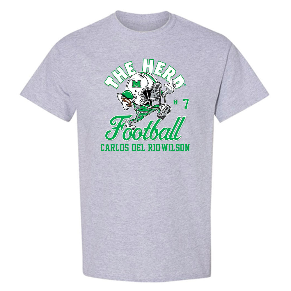 Marshall - NCAA Football : Carlos Del Rio-Wilson - T-Shirt-0