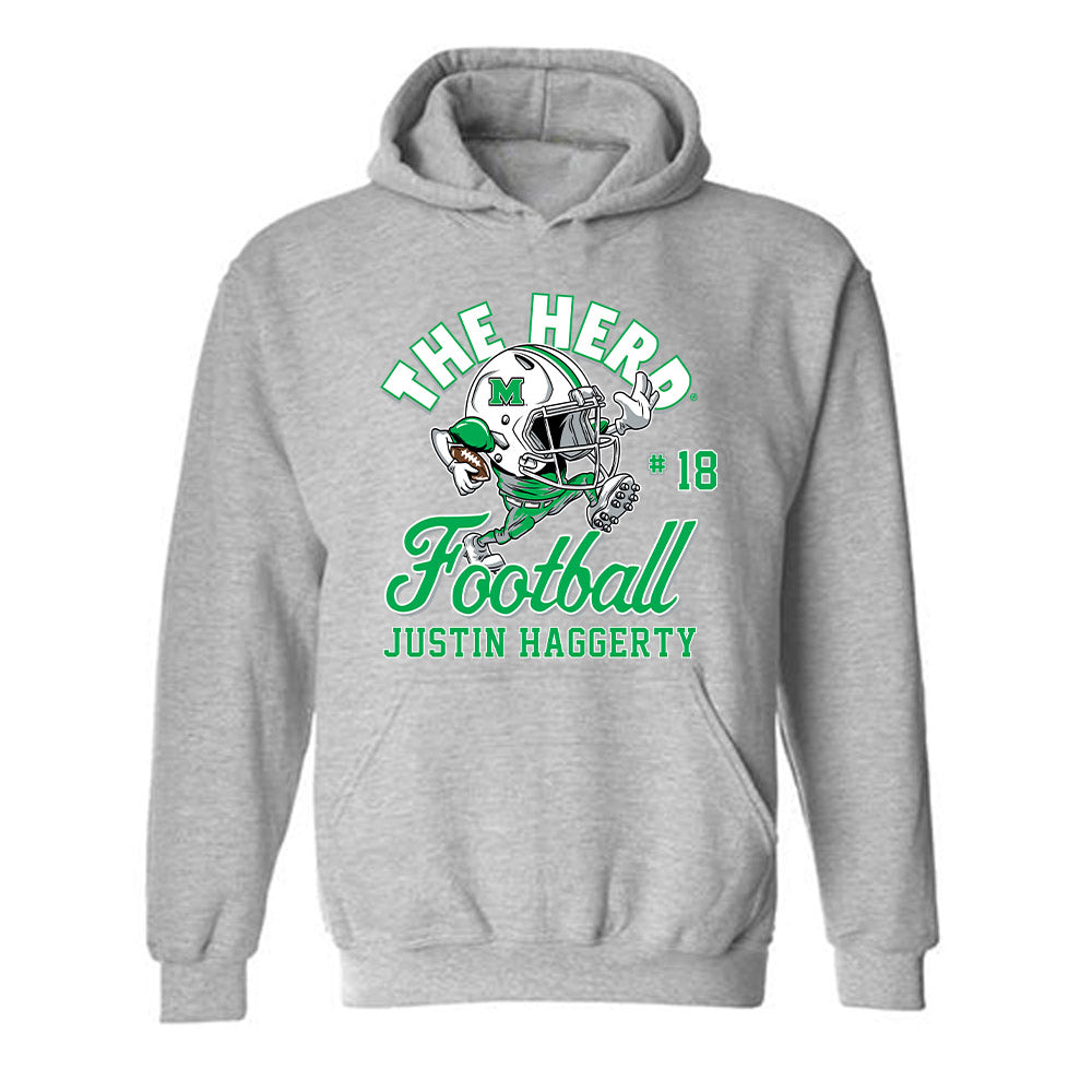 Marshall - NCAA Football : Justin Haggerty - Hooded Sweatshirt-0