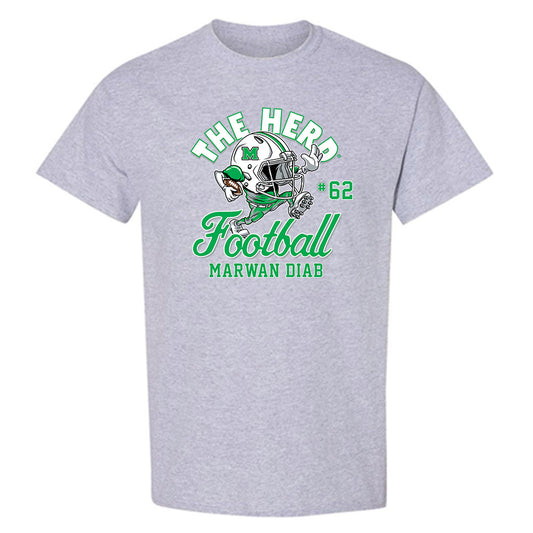 Marshall - NCAA Football : Marwan Diab - T-Shirt-0