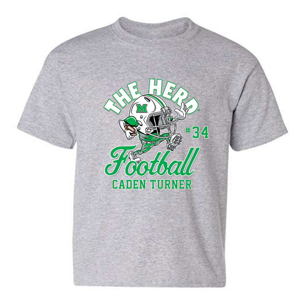 Marshall - NCAA Football : Caden Turner - Youth T-Shirt-0