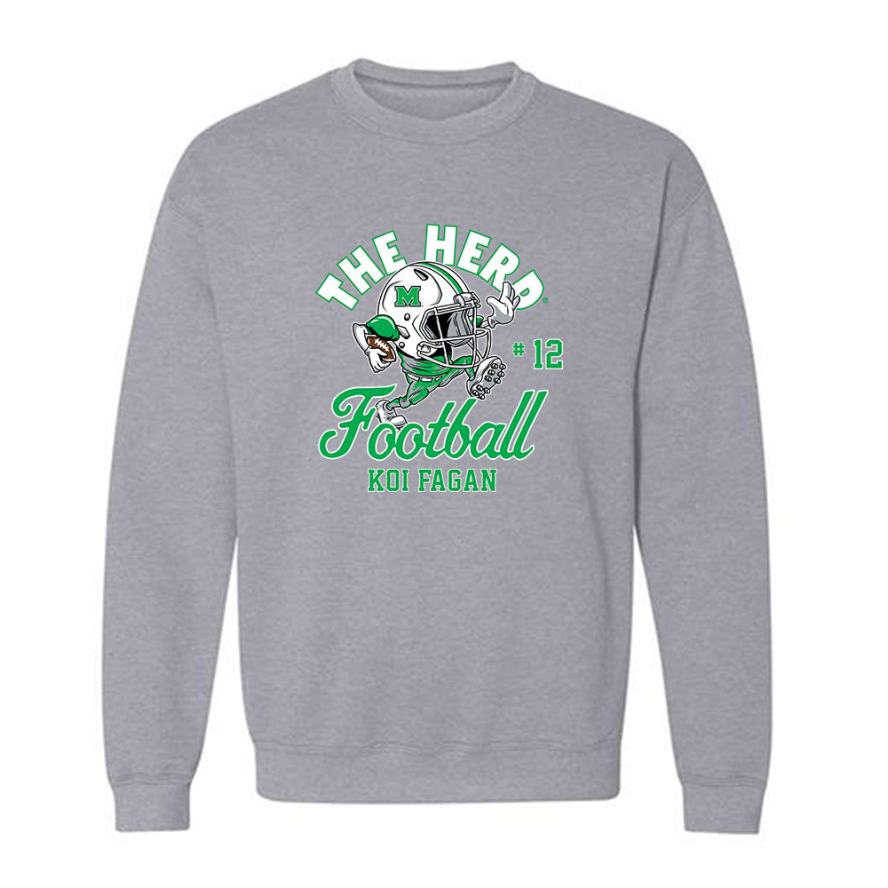 Marshall - NCAA Football : Koi Fagan - Crewneck Sweatshirt-0