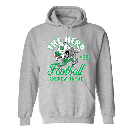 Marshall - NCAA Football : Andrew Hamad - Hooded Sweatshirt-0