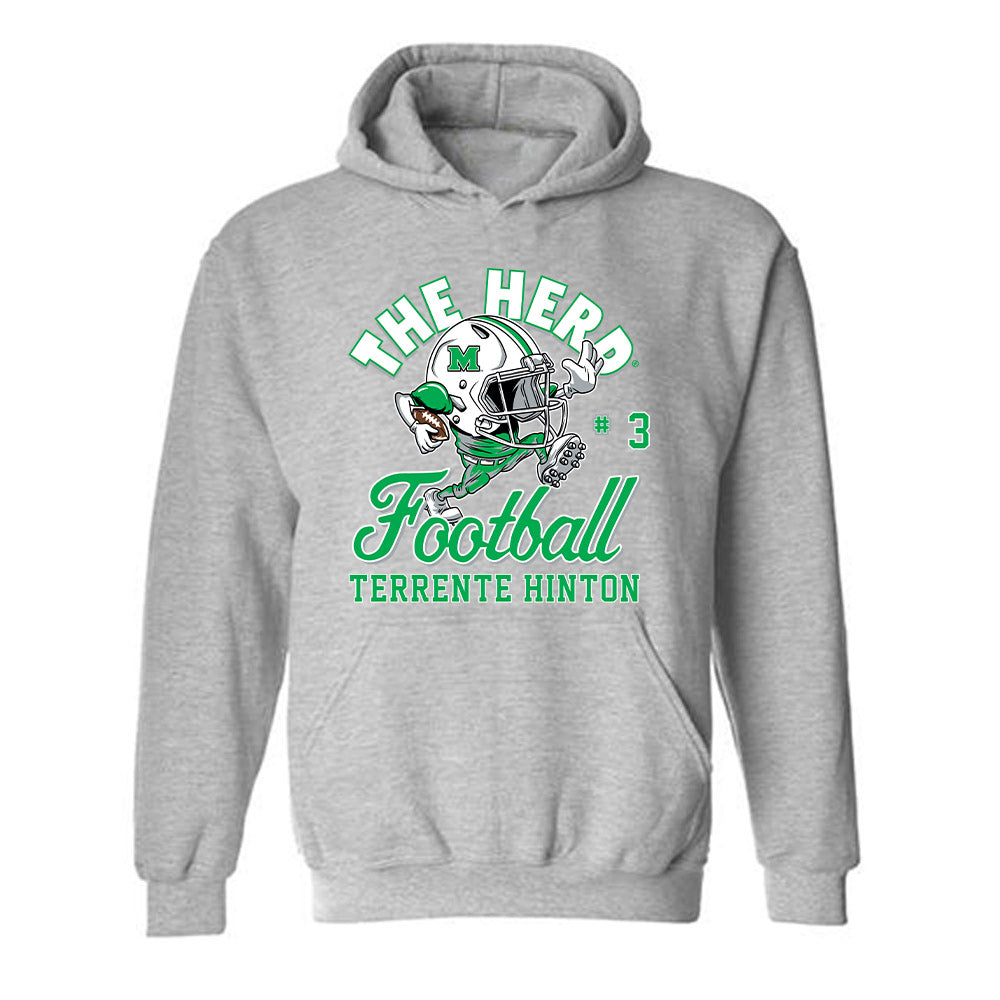 Marshall - NCAA Football : Terrente Hinton - Hooded Sweatshirt-0