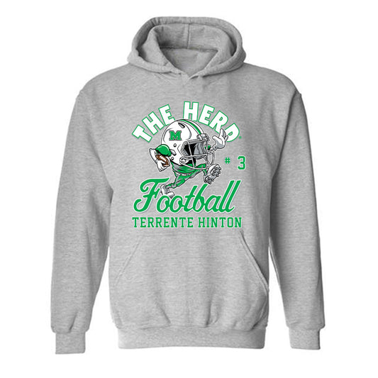 Marshall - NCAA Football : Terrente Hinton - Hooded Sweatshirt-0
