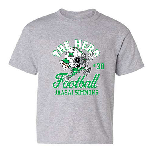 Marshall - NCAA Football : Jaasai Simmons - Youth T-Shirt-0