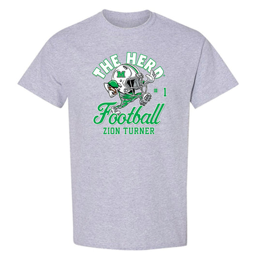 Marshall - NCAA Football : Zion Turner - T-Shirt-0