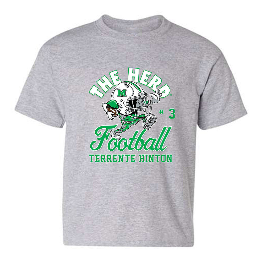 Marshall - NCAA Football : Terrente Hinton - Youth T-Shirt-0
