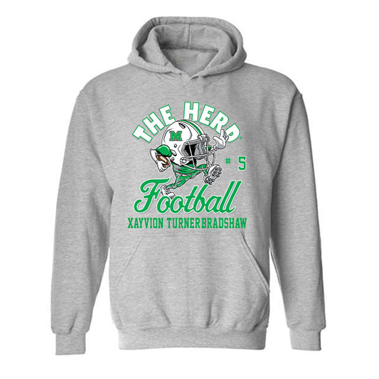 Marshall - NCAA Football : Xayvion Turner-Bradshaw - Hooded Sweatshirt-0