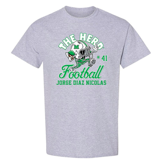 Marshall - NCAA Football : Jorge Diaz Nicolas - T-Shirt-0
