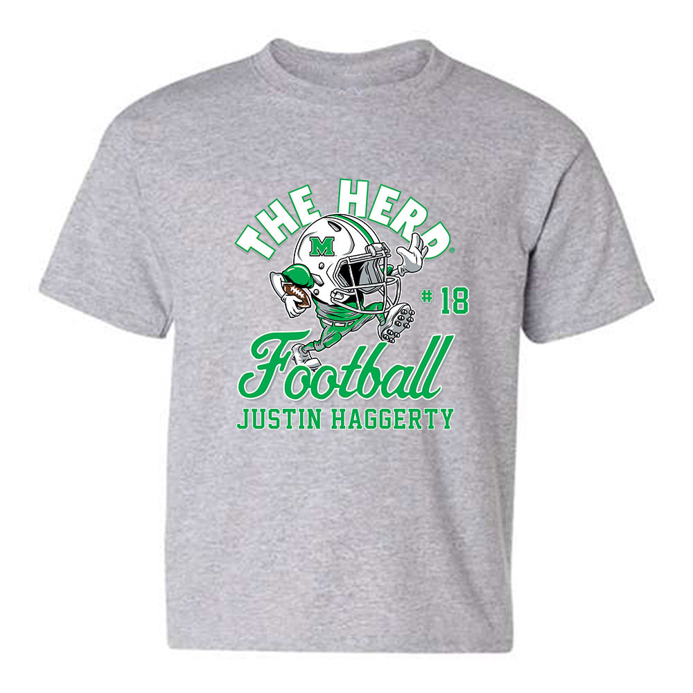 Marshall - NCAA Football : Justin Haggerty - Youth T-Shirt-0