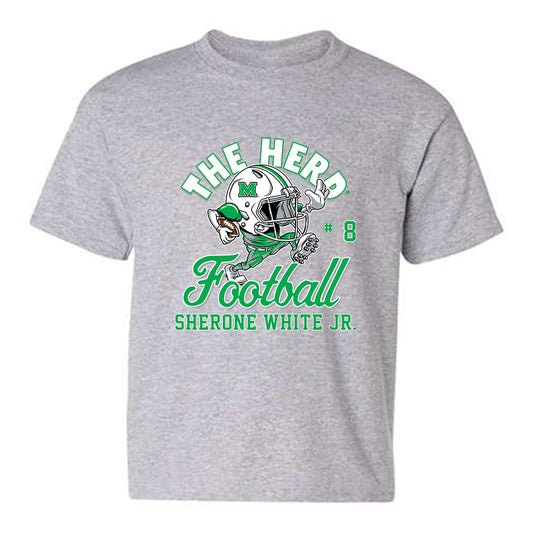 Marshall - NCAA Football : Sherone White Jr. - Youth T-Shirt-0