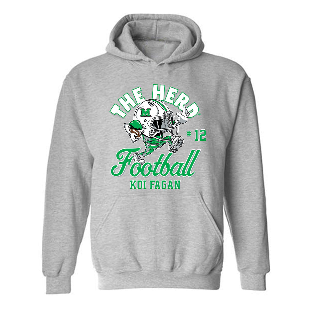 Marshall - NCAA Football : Koi Fagan - Hooded Sweatshirt-0