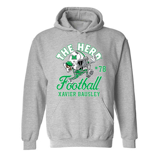 Marshall - NCAA Football : Xavier Bausley - Hooded Sweatshirt-0