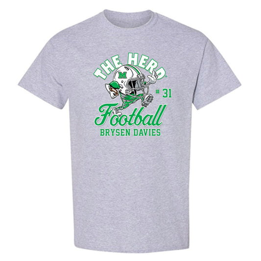Marshall - NCAA Football : Brysen Davies - T-Shirt-0