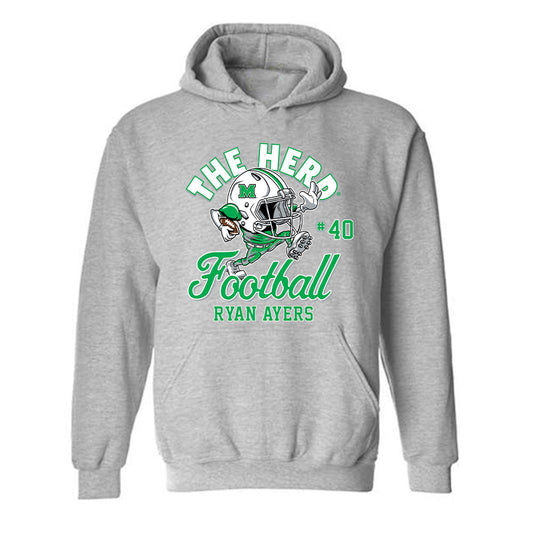 Marshall - NCAA Football : Ryan Ayers - Hooded Sweatshirt-0