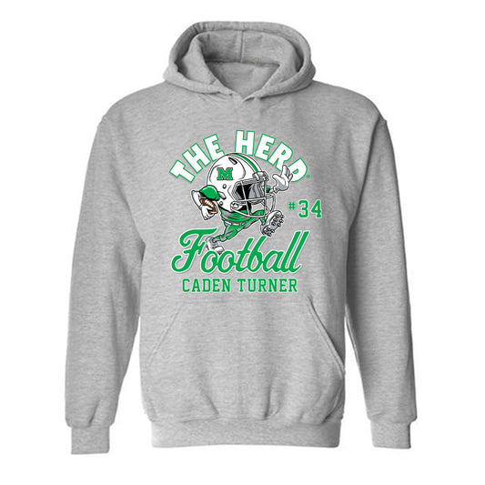 Marshall - NCAA Football : Caden Turner - Hooded Sweatshirt-0